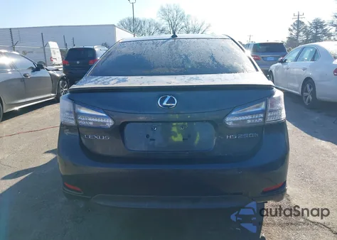 2010 Lexus Hs 250H Premium z USA, uszkodzony, nr VIN JTHBB1BA3A2015983